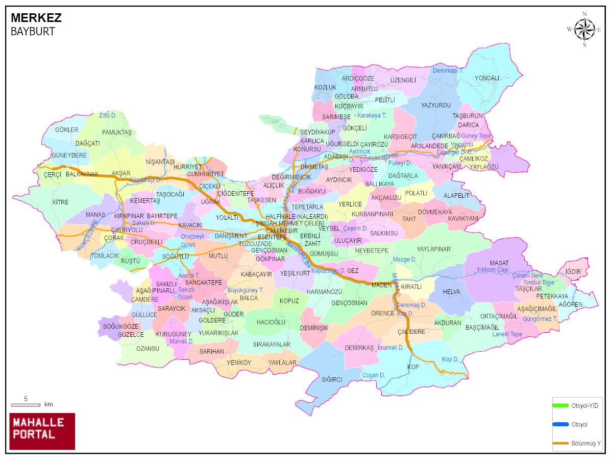 MERKEZ Mahalle Köy Haritası