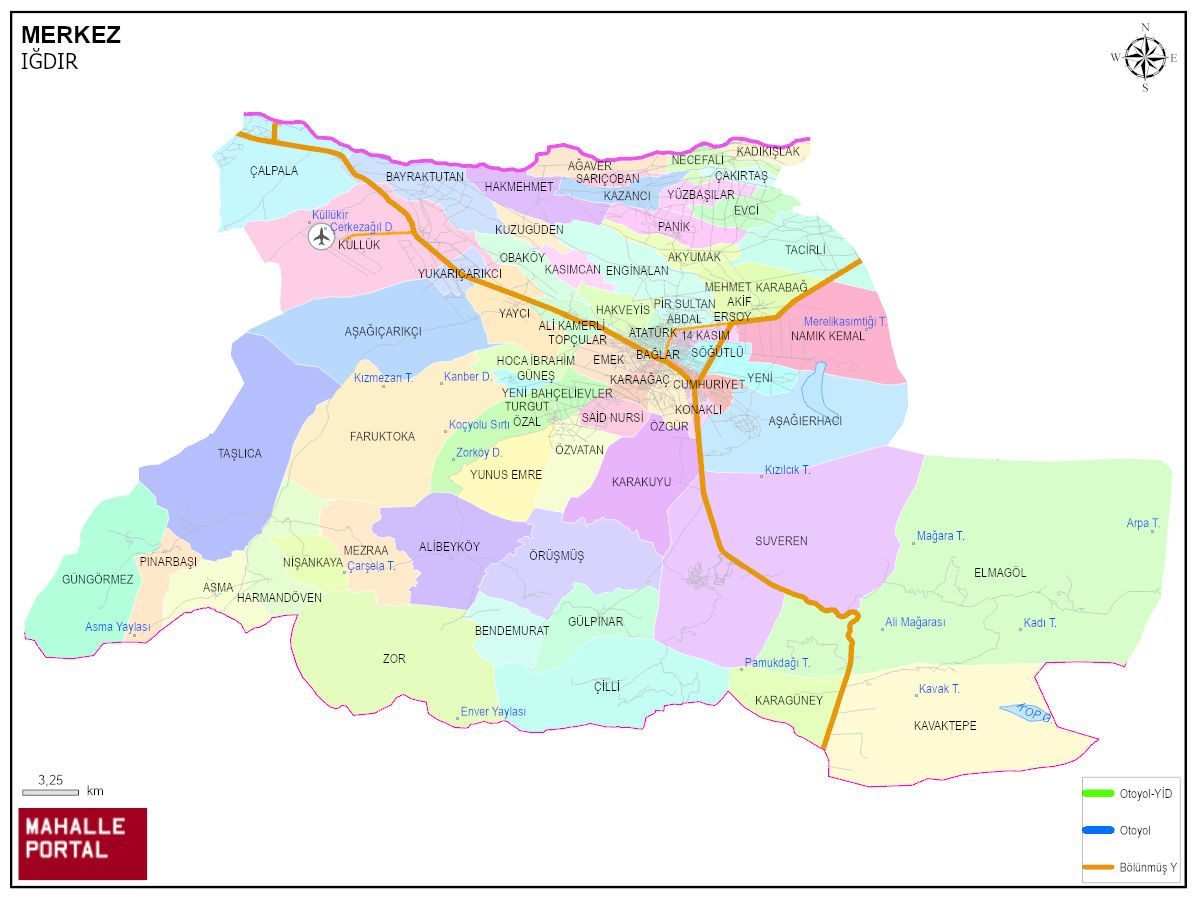 MERKEZ Mahalle Köy Haritası