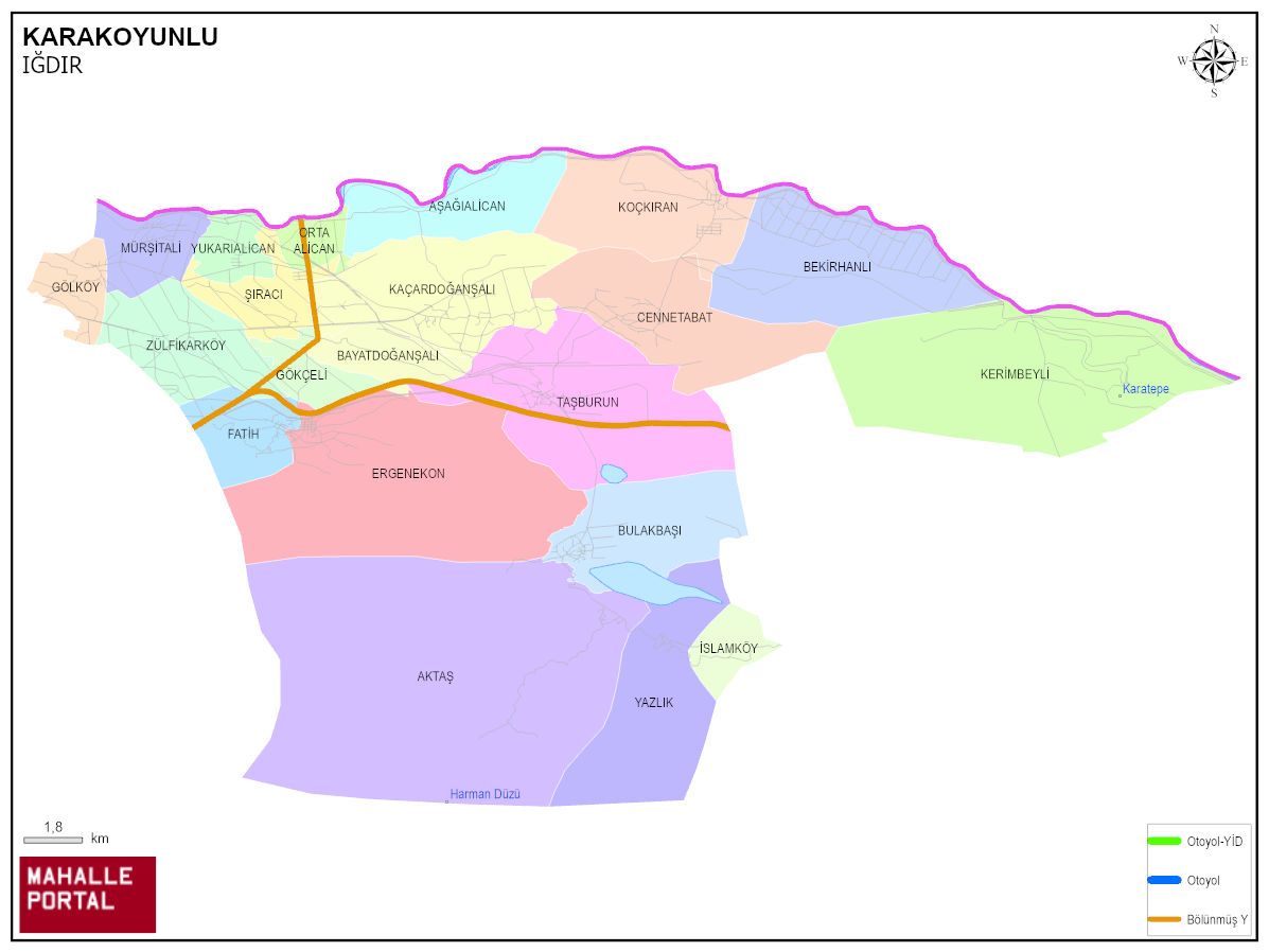 KARAKOYUNLU Mahalle Köy Haritası