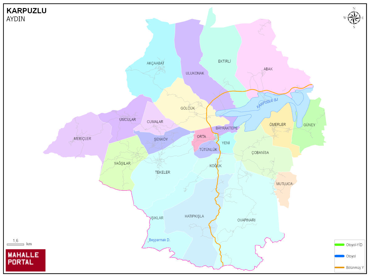 KARPUZLU Mahalle Köy Haritası