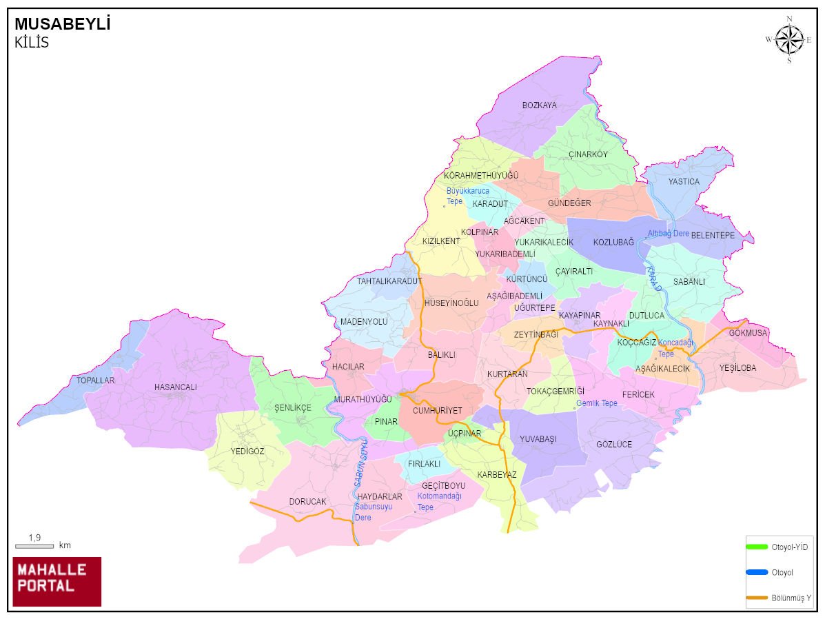MUSABEYLİ Mahalle Köy Haritası