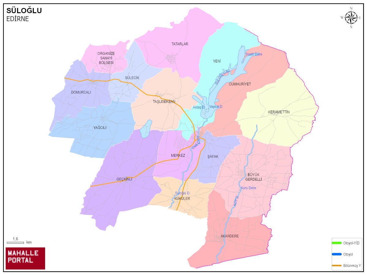 SÜLOĞLU Mahalle Köy Haritası | İlçedeki Tüm Mahalle ve Köyler