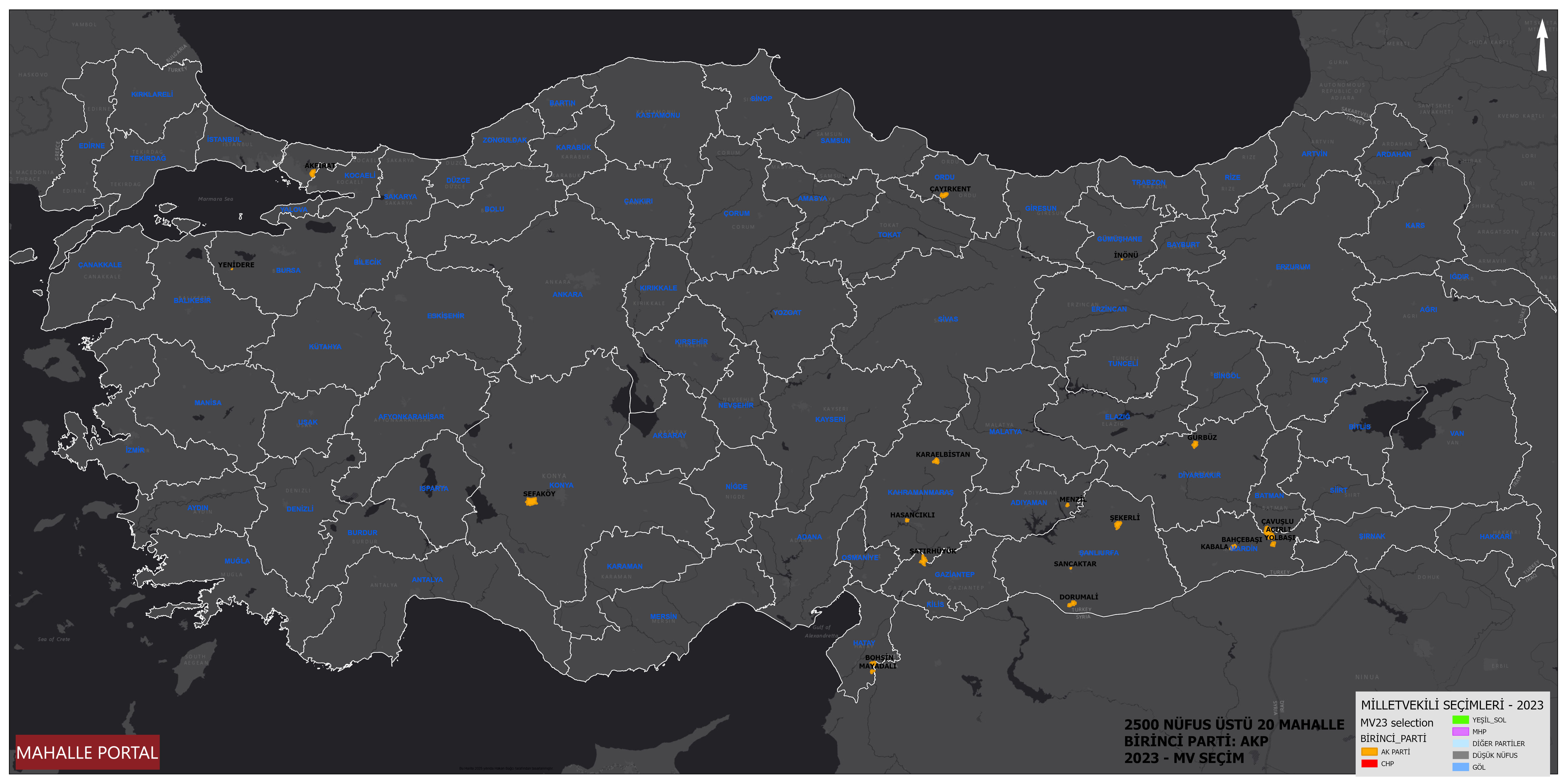20 Neighborhoods Where the AKP Received the Most Votes