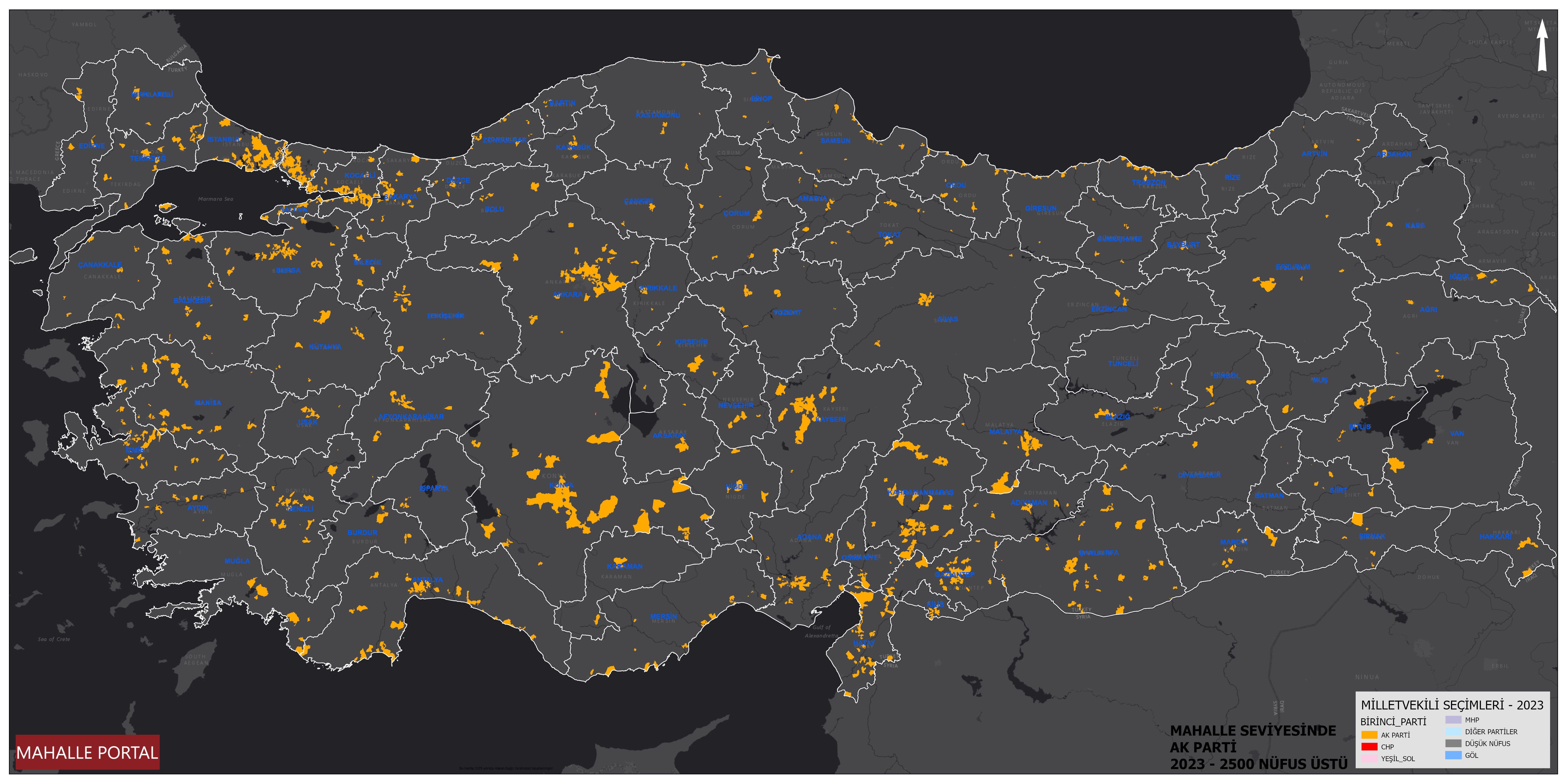 Large Neighborhoods AKP First Party Map