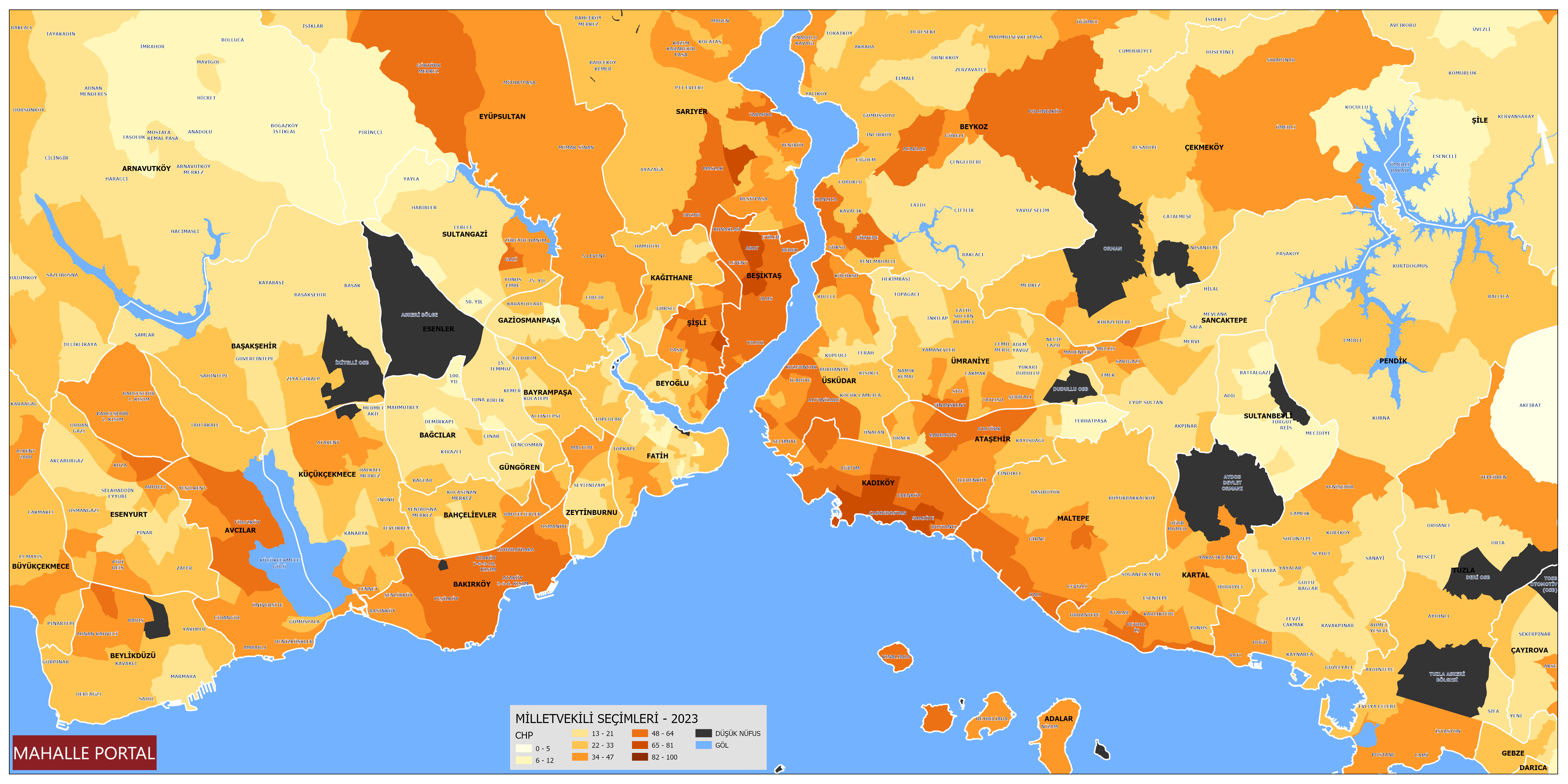 2023 Istanbul CHP Vote Rates
