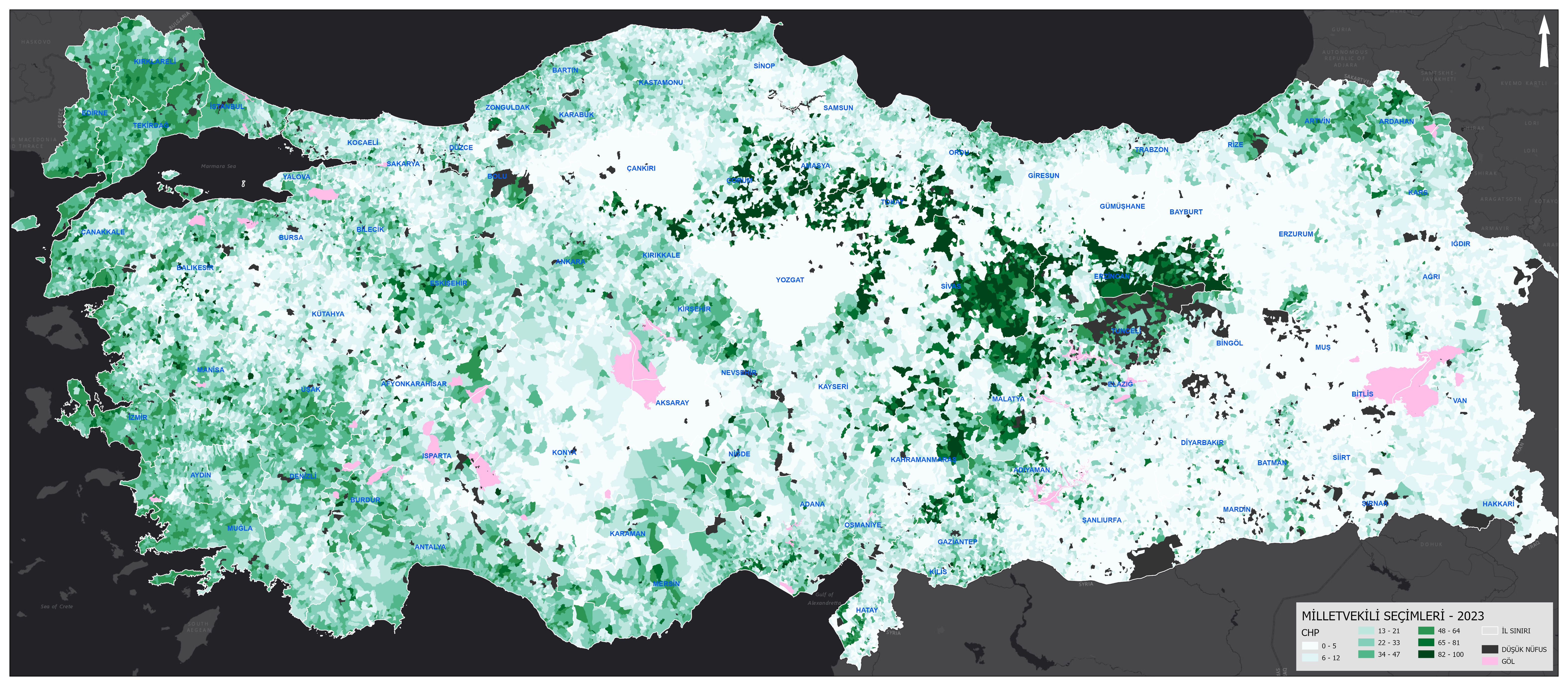 2023 Election Results CHP Percentage