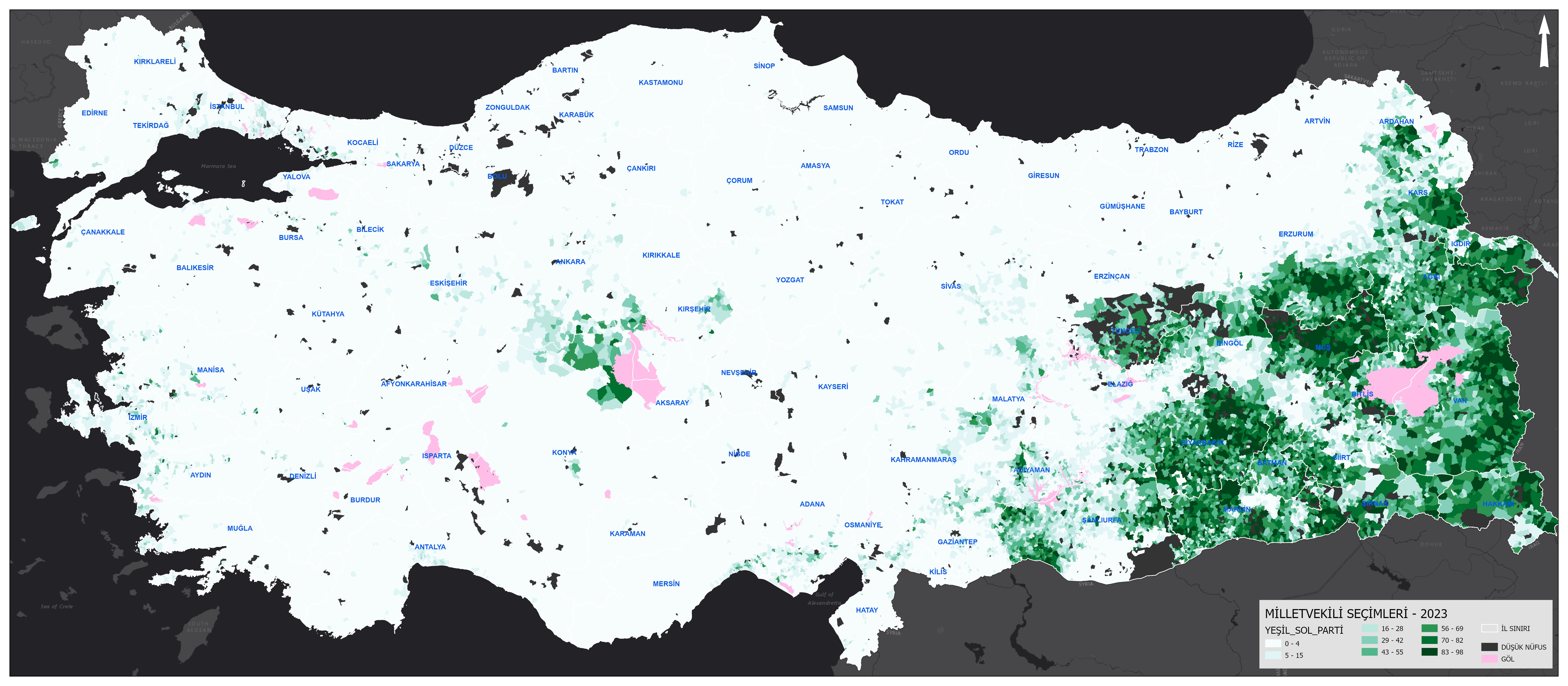 2023 Election Results Green Left Party Percentage