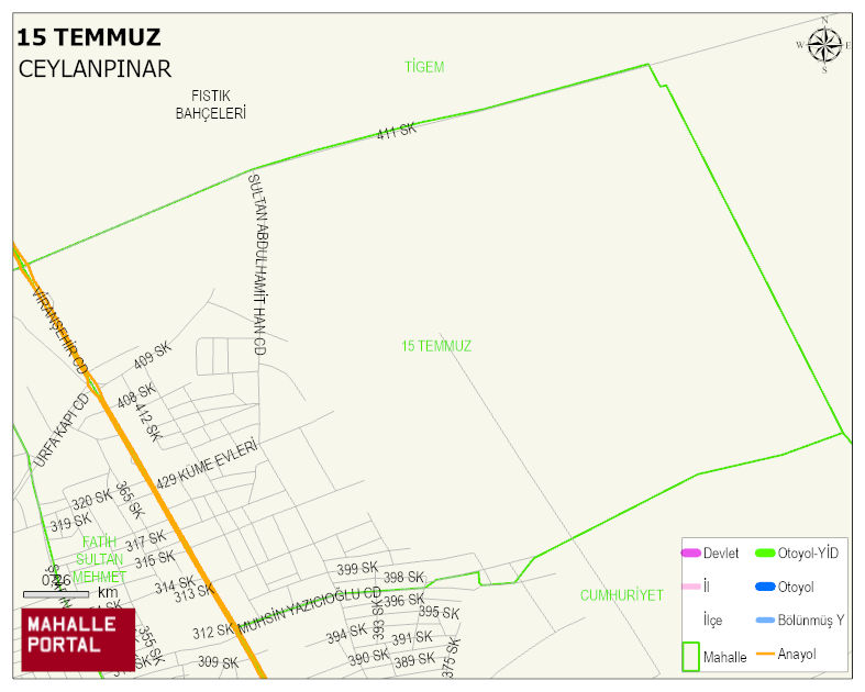 15 TEMMUZ Mahallesi Haritası | Uydu Görüntüsü ve Harita Detayları