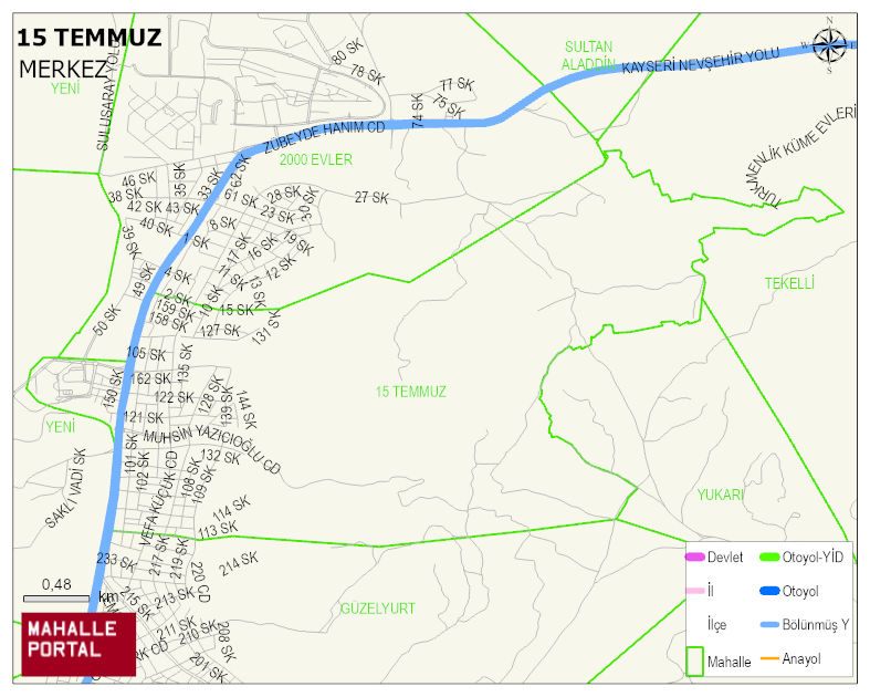 15 TEMMUZ Mahallesi Haritası | Mahalle Sokak Haritası
