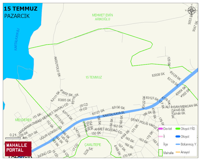 15 TEMMUZ Mahallesi Haritası | Güncel Mahalle ve Köy Haritası
