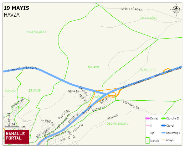 19 MAYIS Mahallesi Haritası | Detaylı Köy ve Mahalle Görünümü