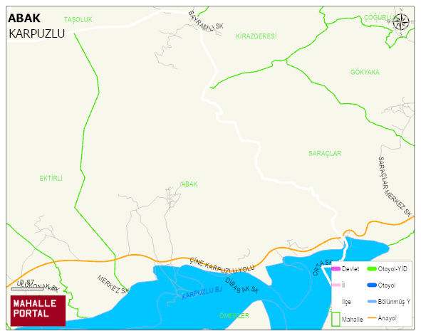 ABAK Mahallesi Haritası | Mahalle Sokak Haritası