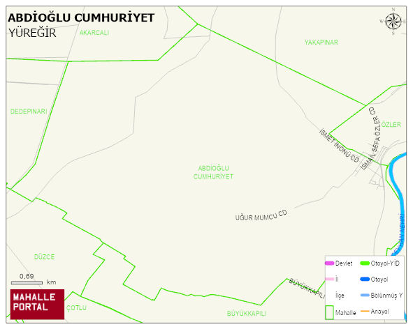 ABDİOĞLU CUMHURİYET Mahallesi Haritası | Mahalle Sokak Haritası