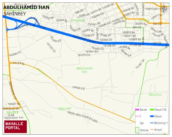 ABDÜLHAMİD HAN Mahallesi Haritası | Detaylı Köy ve Mahalle Görünümü