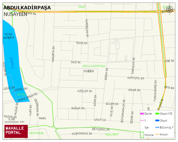 ABDULKADİRPAŞA Mahallesi Haritası | Güncel Mahalle ve Köy Haritası