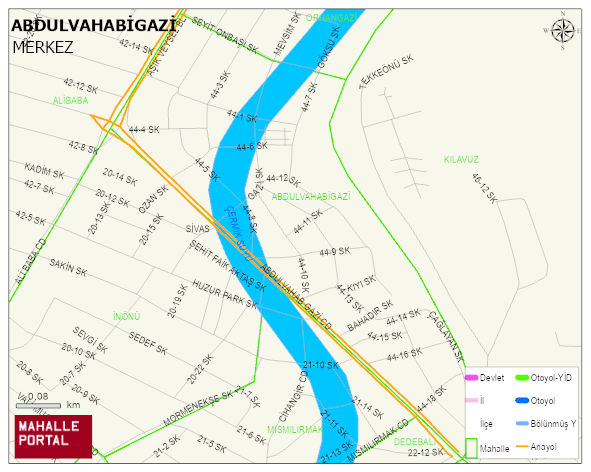 ABDULVAHABİGAZİ Mahallesi Haritası | Güncel Mahalle ve Köy Haritası