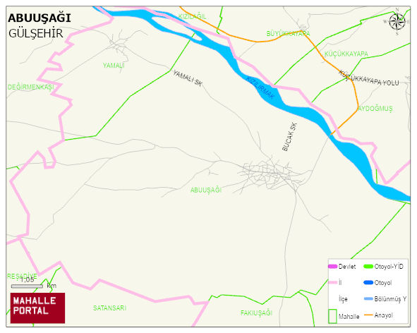 ABUUŞAĞI Köyü Haritası | İnteraktif Köy ve Mahalle Sınırları