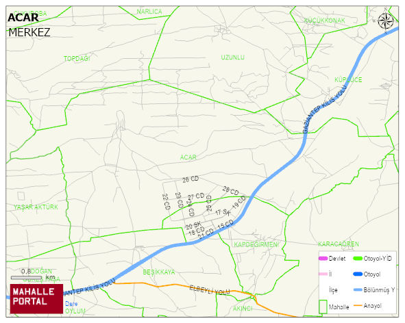 ACAR Köyü Haritası | Uydu Görüntüsü ve Harita Detayları