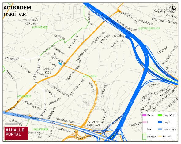 ACIBADEM Mahallesi Haritası | Güncel Mahalle ve Köy Haritası