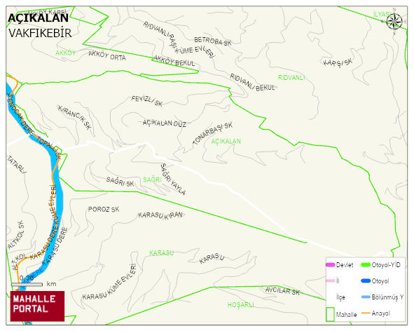 AÇIKALAN Mahallesi Haritası | Mahalle Sokak Haritası