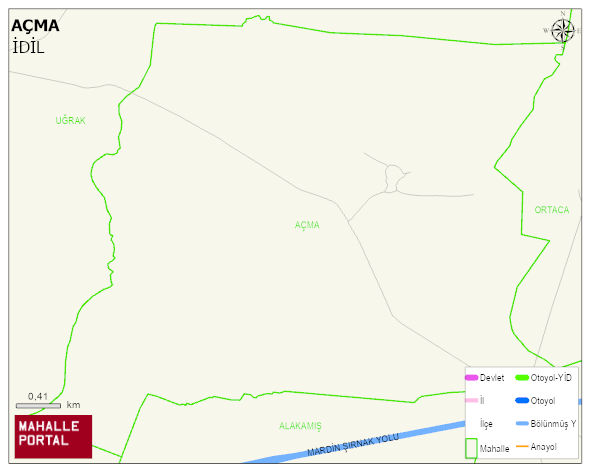 AÇMA Köyü Haritası | Mahalle Sokak Haritası