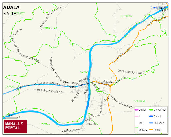 ADALA Mahallesi Haritası | Güncel Mahalle ve Köy Haritası