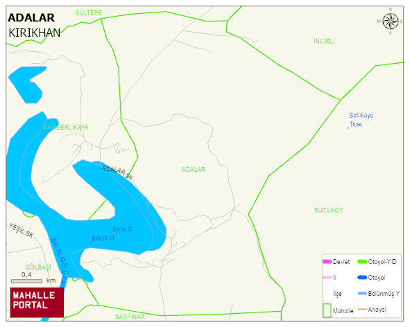 ADALAR Mahallesi Haritası | İnteraktif Köy ve Mahalle Sınırları