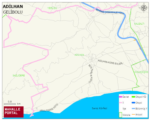 ADİLHAN Köyü Haritası | Coğrafi Yapı ve Detaylı Haritası