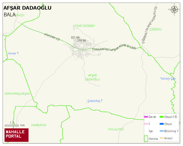 AFŞAR Mahallesi Haritası | İnteraktif Köy ve Mahalle Sınırları