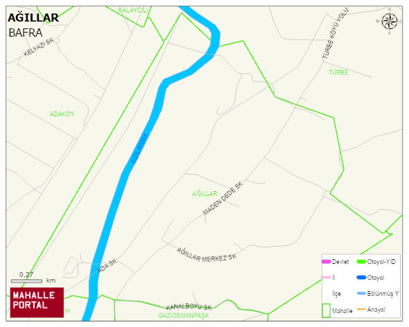 AĞILLAR Mahallesi Haritası | Sayısal Bölge Görünümü
