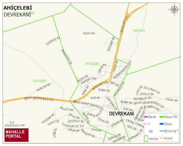 AHİÇELEBİ Mahallesi Haritası | Uydu Görüntüsü ve Harita Detayları