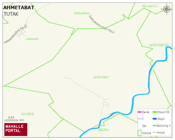 AHMETABAT Köyü Haritası | Coğrafi Yapı ve Detaylı Haritası