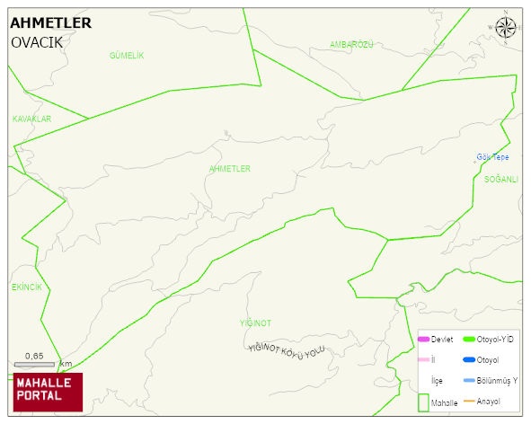 AHMETLER Köyü Haritası | Güncel Mahalle ve Köy Haritası