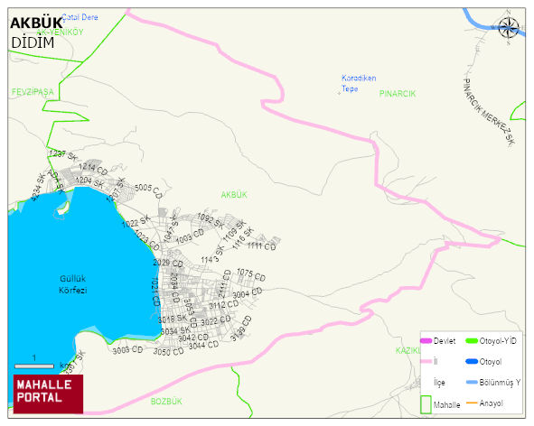 AKBÜK Mahallesi Haritası | İnteraktif Köy ve Mahalle Sınırları