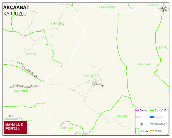 AKÇAABAT Mahallesi Haritası | İnteraktif Köy ve Mahalle Sınırları