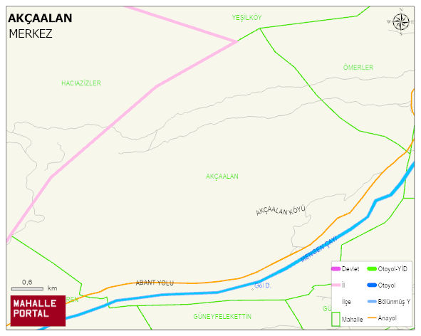 AKÇAALAN Köyü Haritası | Uydu Görüntüsü ve Harita Detayları