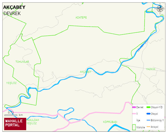 AKÇABEY Köyü Haritası | Güncel Mahalle ve Köy Haritası