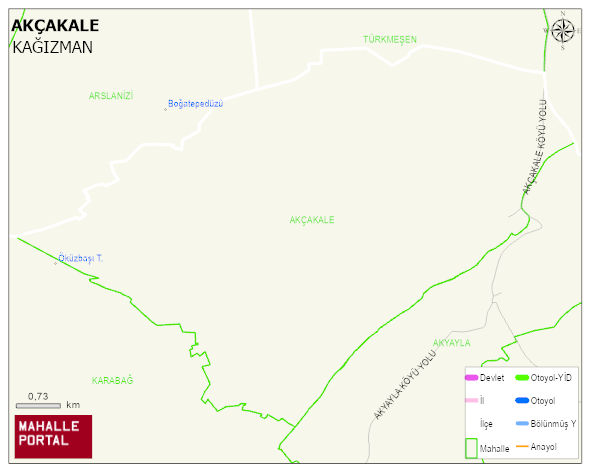 AKÇAKALE Köyü Haritası | Güncel Mahalle ve Köy Haritası