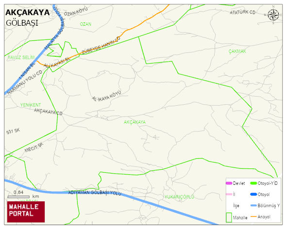 AKÇAKAYA Köyü Haritası | Coğrafi Yapı ve Detaylı Haritası