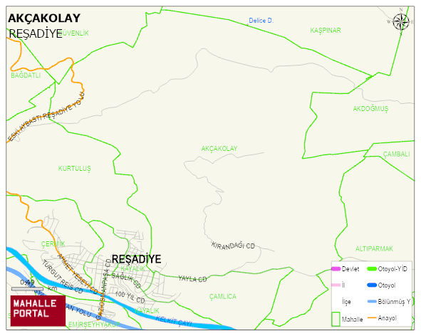 AKÇAKOLAY Mahallesi Haritası | Güncel Mahalle ve Köy Haritası