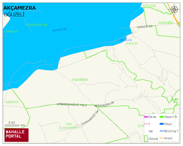 AKÇAMEZRA Mahallesi Haritası | Güncel Mahalle ve Köy Haritası