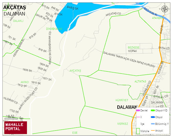 AKÇATAŞ Mahallesi Haritası | Güncel Mahalle ve Köy Haritası