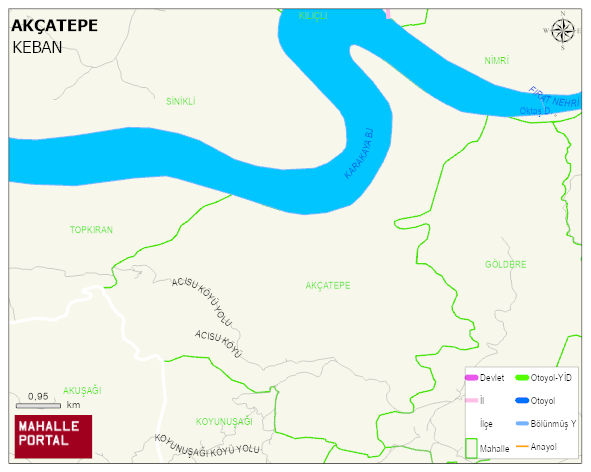 AKÇATEPE Köyü Haritası | Mahalle ve Köy Sınırı