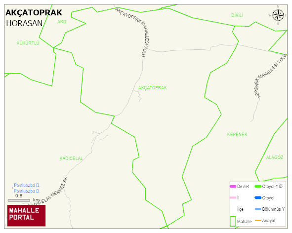 AKÇATOPRAK Mahallesi Haritası | Yükselti ve Doğa Özellikleri