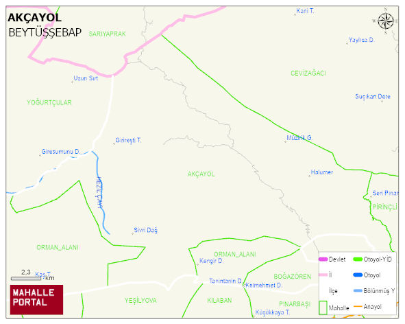 AKÇAYOL Köyü Haritası | İnteraktif Köy ve Mahalle Sınırları