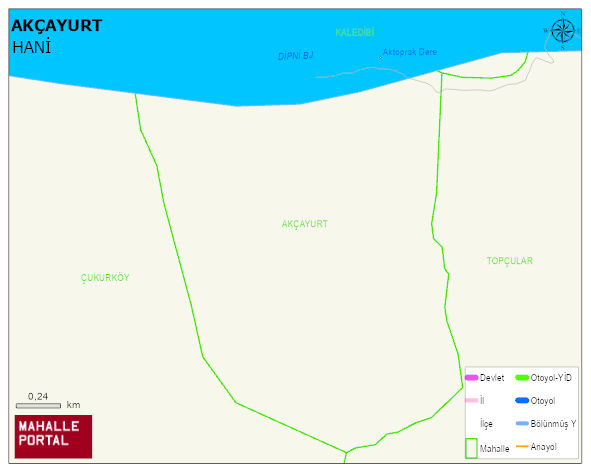 AKÇAYURT Mahallesi Haritası | Mahalle ve Köy Sınırı