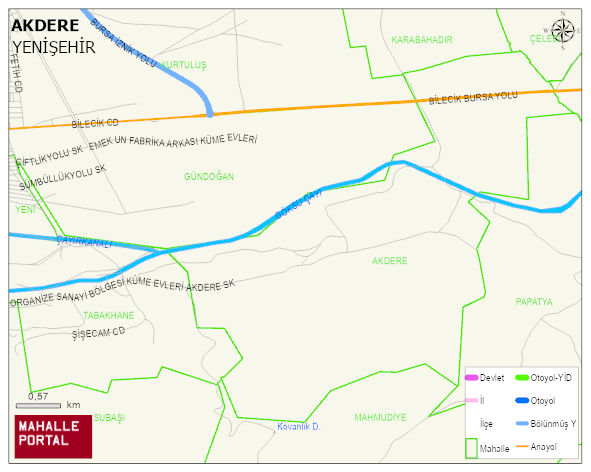 AKDERE Mahallesi Haritası | Mahalle Sokak Haritası