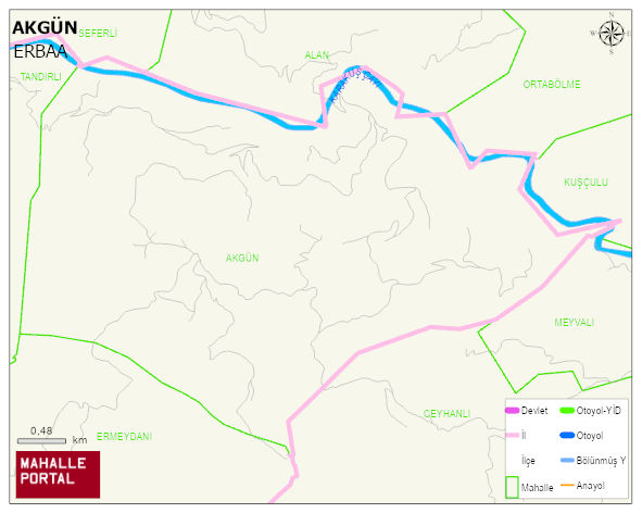 AKGÜN Köyü Haritası | Detaylı Köy ve Mahalle Görünümü