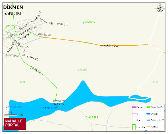 AKHARIM BELDESİ DİKMEN Mahallesi Haritası | Uydu Görüntüsü ve Harita Detayları