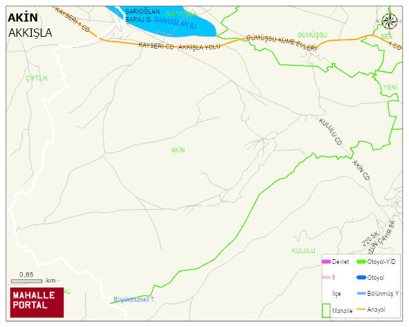 AKİN Mahallesi Haritası | Güncel Mahalle ve Köy Haritası